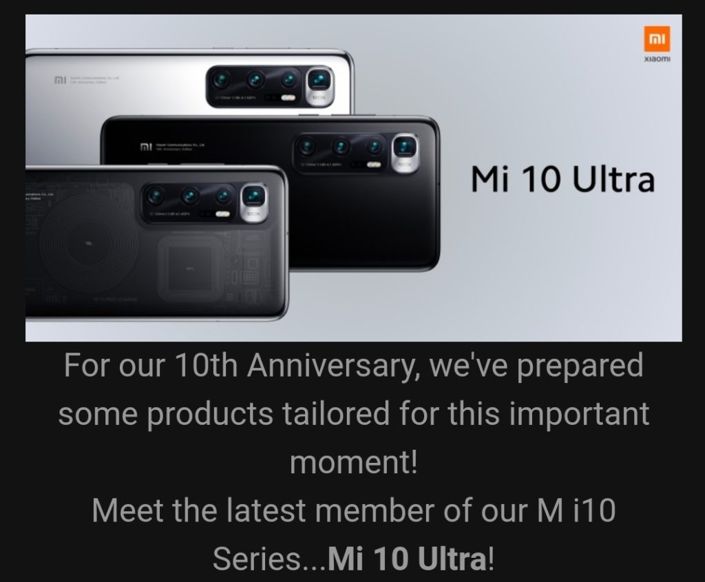 Mi10 Pro Ultra